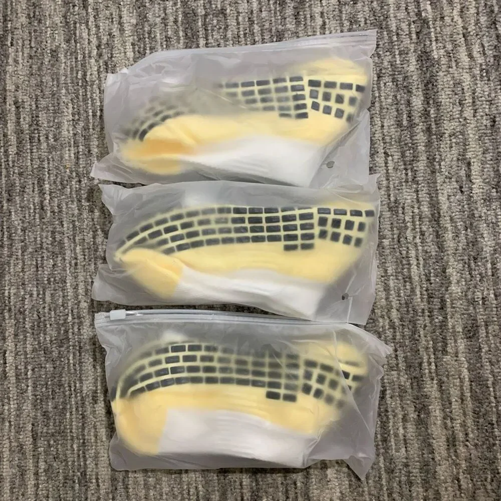 Brand New Veleeze 3 Pairs of Non Skid Football Socks‎ Youth Yellow White